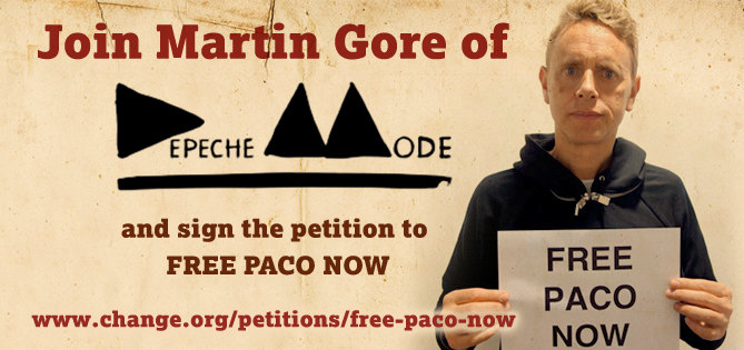 Martin Gore of Depeche Mode takes a stand for Paco